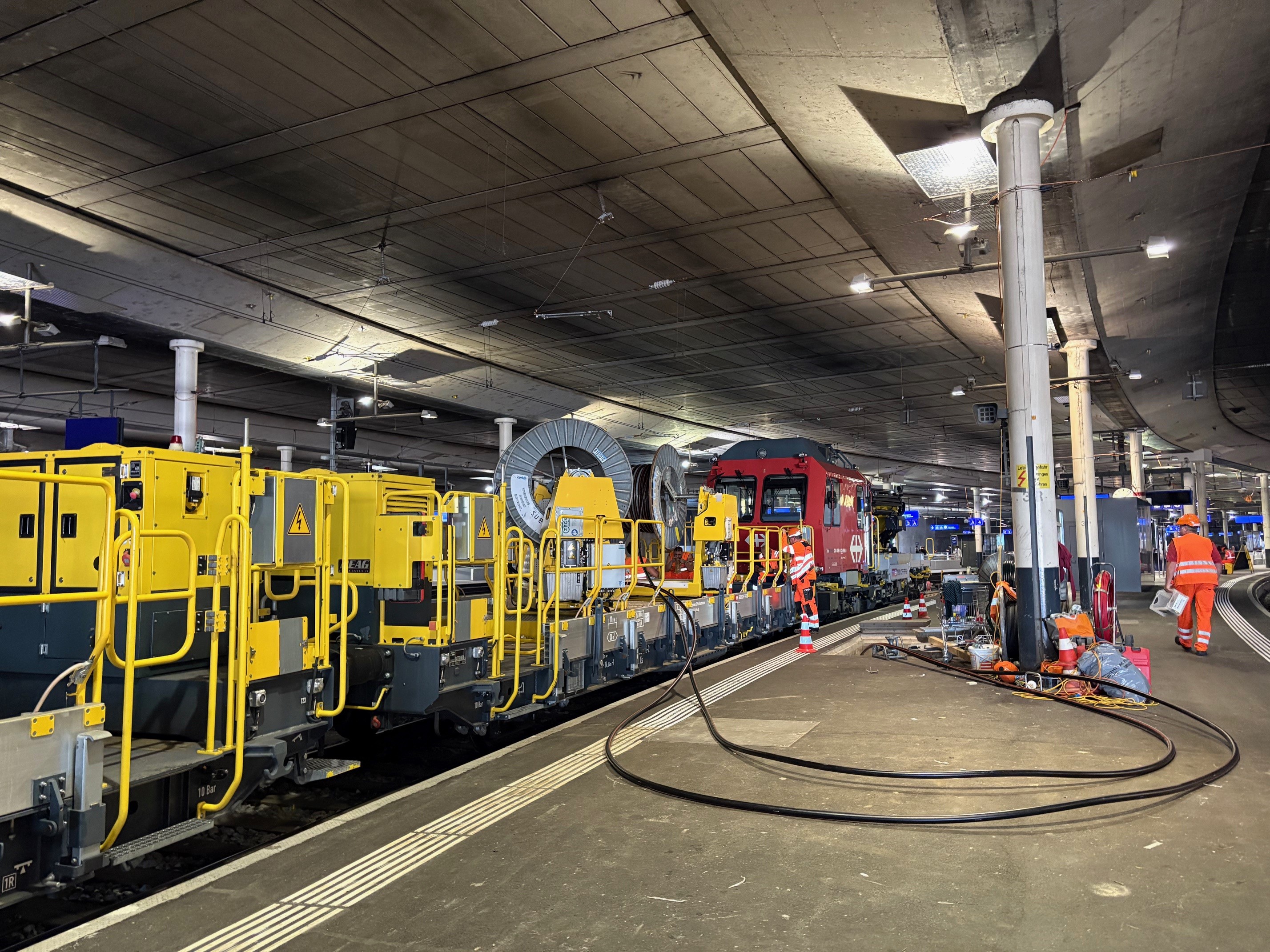 SBB Erdung und Kabelzug in Bern